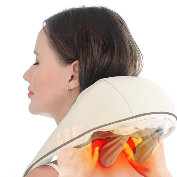 26W Brushless Motor Neck and Shoulder Massager Wireless Shoulder and Back Kneading Massage Shawl Neck Masajeador